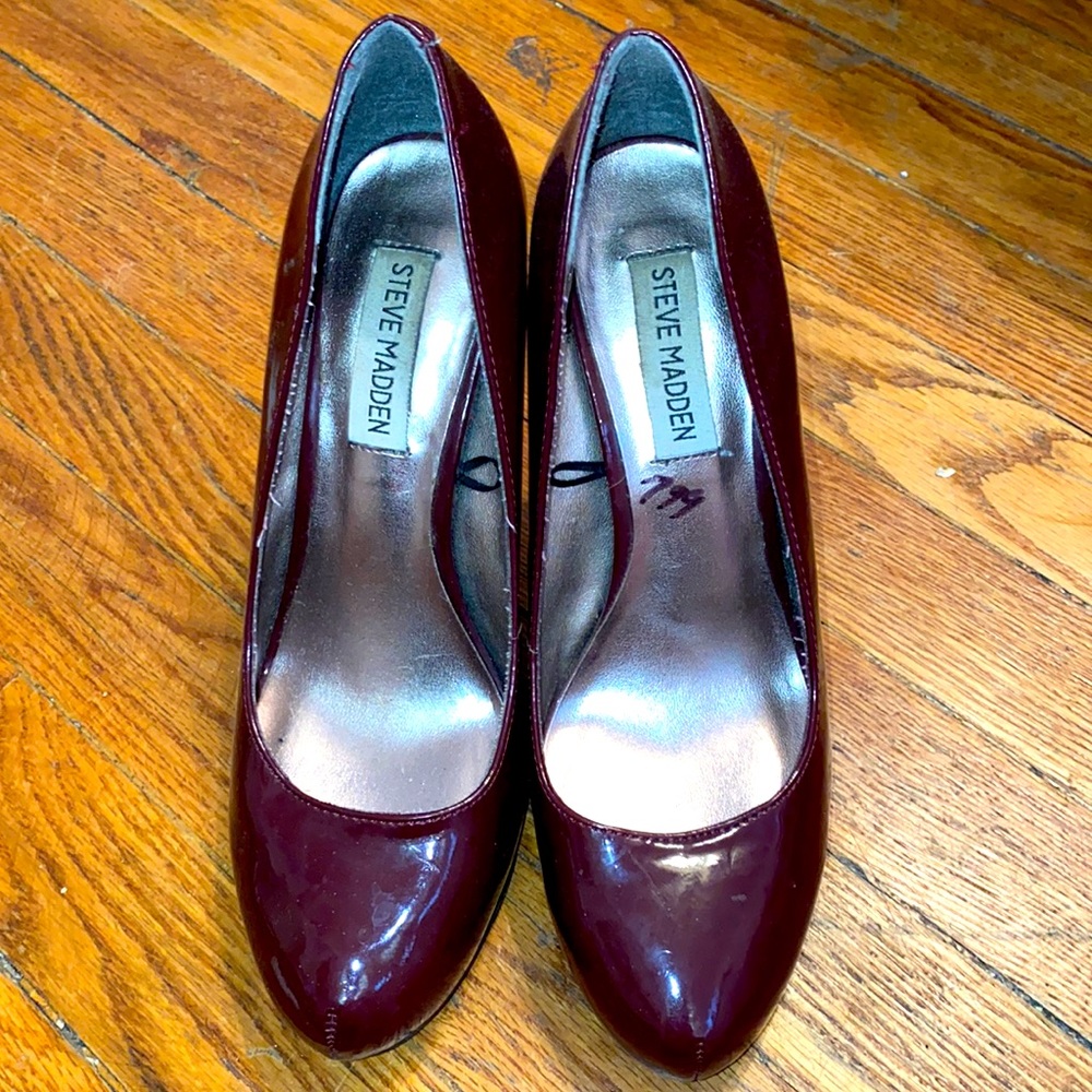 Maroon Steve Madden high heels